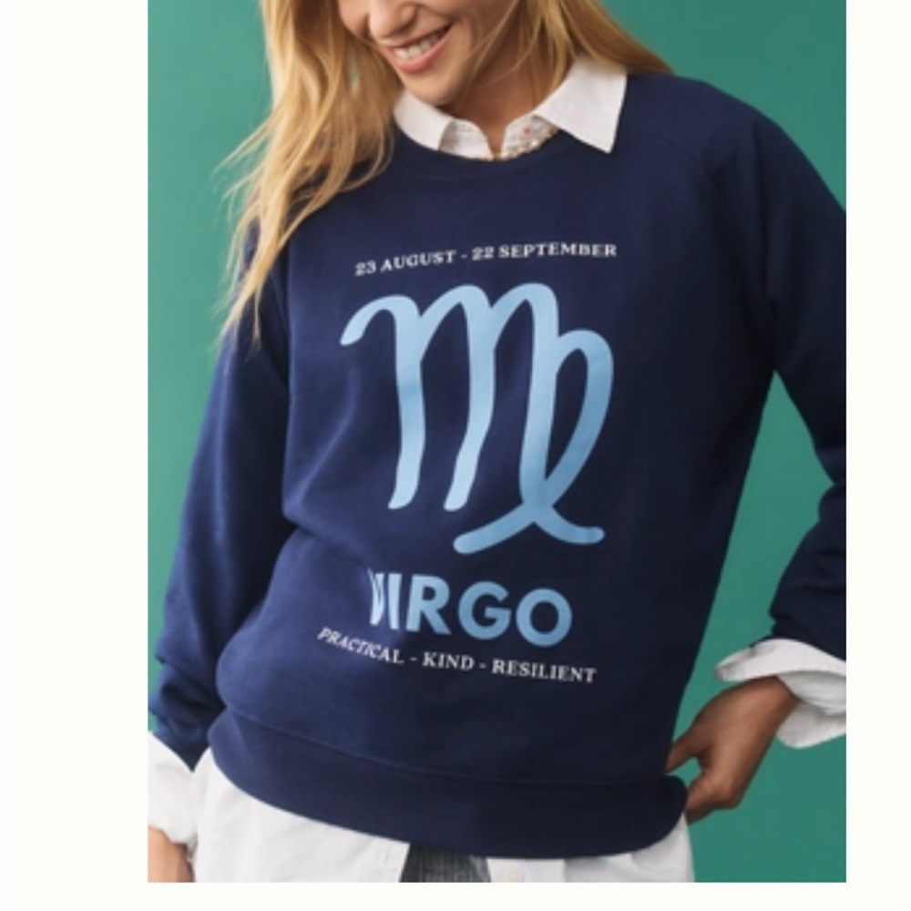 Anthropologie Navy Virgo Sweater